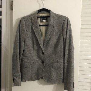 J. Crew grey tweed blazer